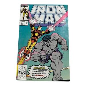 Iron Man #247 Comic Book October 1989 Marvel Comics Hulk, Shellhead, The MAABIA!